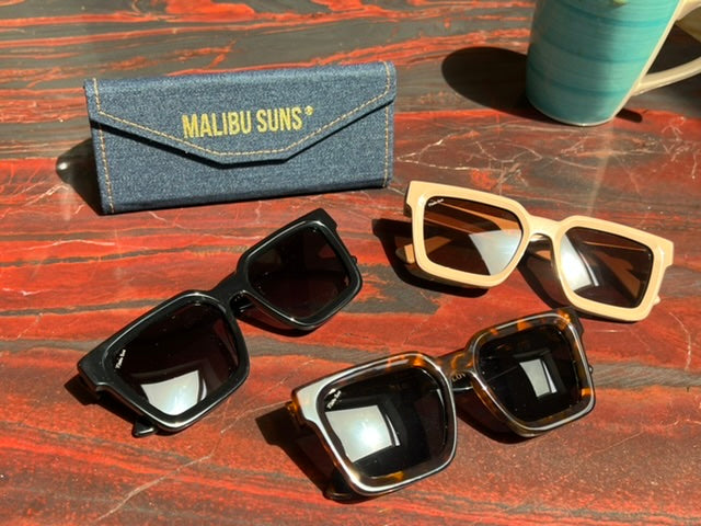 Malibu Suns® Gracie Acetate frames Made in Italy. #1 MALIBU STYLE!
